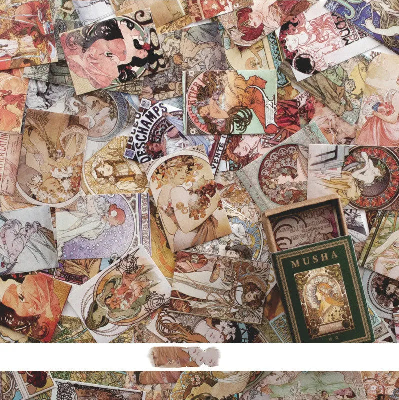 35x50mm retro paper notebook with vintage-themed cover design options