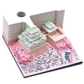 Spirited Away Tianshou Tower 3D architectural paper model in gold, pink or white colour