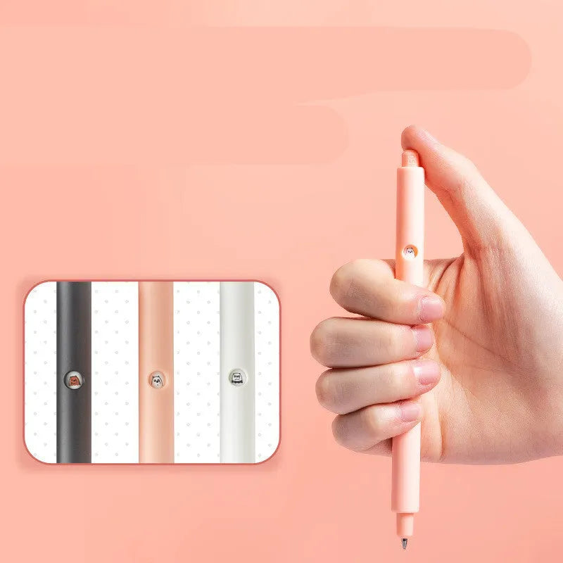 MINISO Bare Bear cartoon character press gel pen with 0.5mm tip in plastic barrel