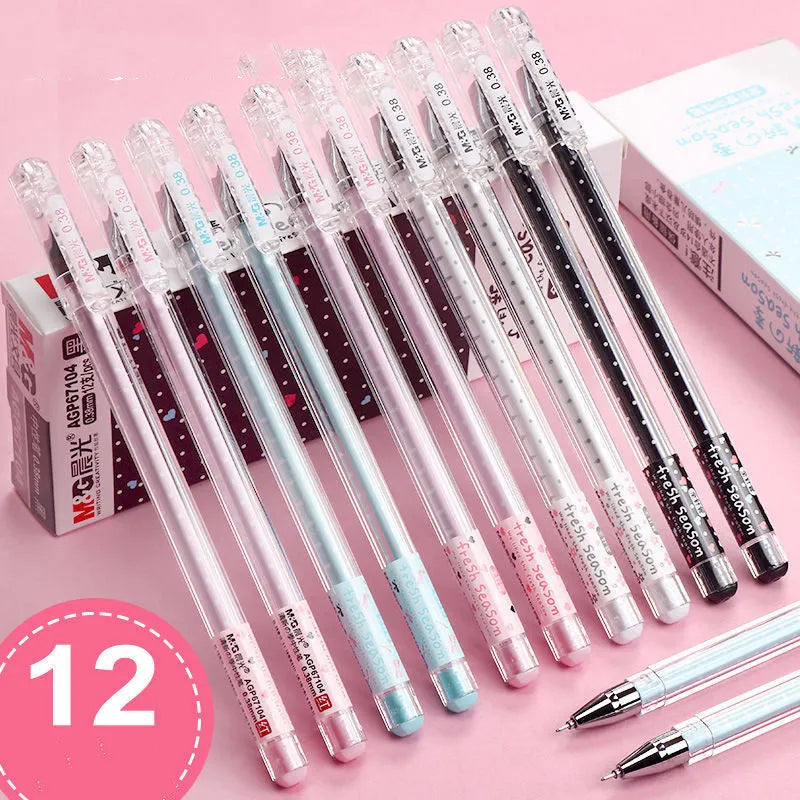 Chenguang Stationery syringe pen with cute cartoon design in black, blue or pink colours
