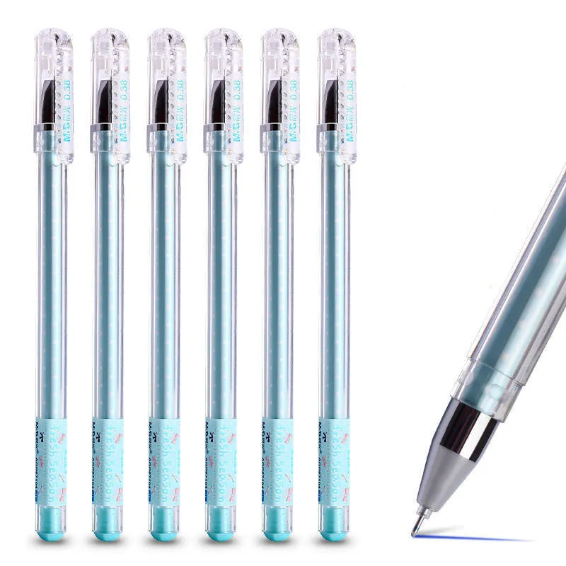 Chenguang Stationery syringe pen with cute cartoon design in black, blue or pink colours