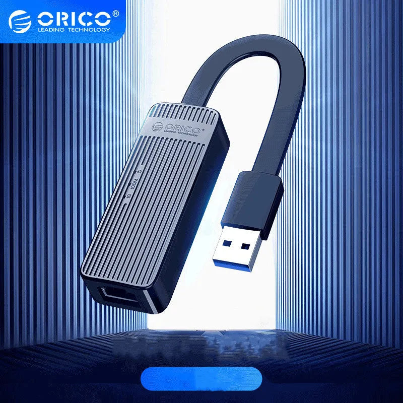 ORICO USB 2.0 100Mbps gigabit network interface adapter for desktop and laptop in black