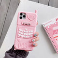Pink Big Brother Xiaomi phone case in all-inclusive TPU, available with optional fur ball pendant