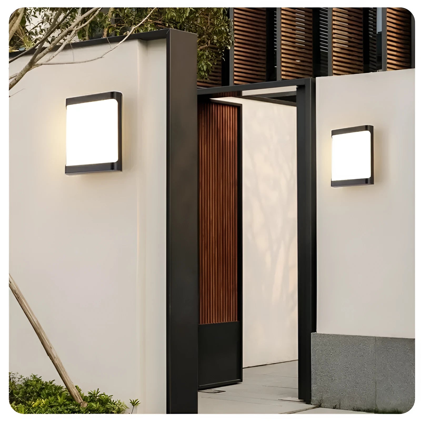 Outdoor waterproof LED wall light with aluminium shell and IP65 rating