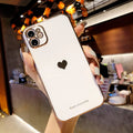 Simple electroplated TPU back cover phone case in solid colour for iPhone models