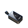 Bluetooth 5.0 earphones with 3500 mAh charging box, two headphones, six ear caps, black or white, sports design.