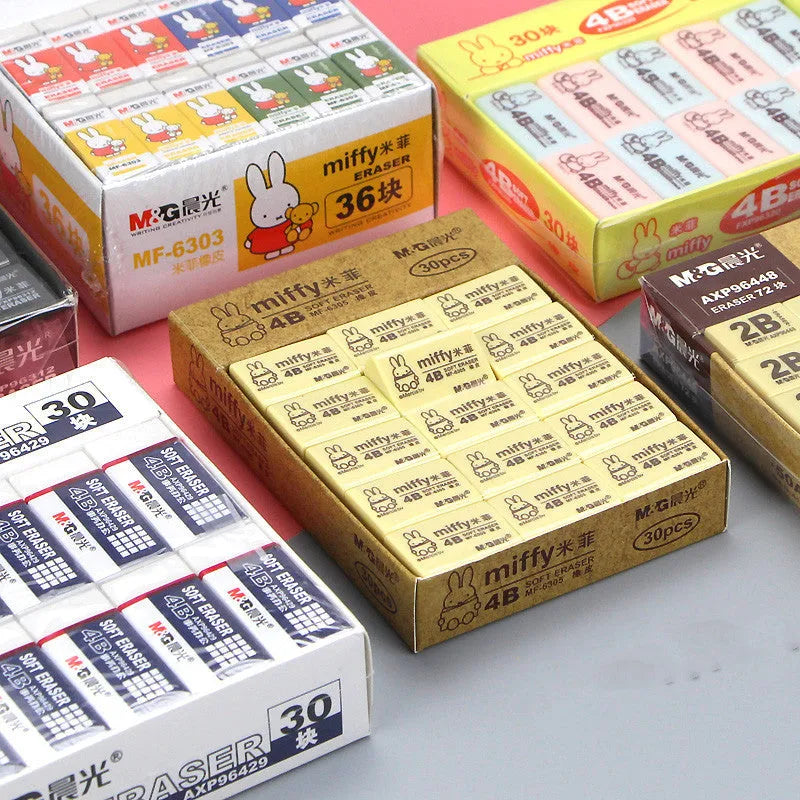 Chenguang small rubber eraser for students and exams, available in six styles A to F