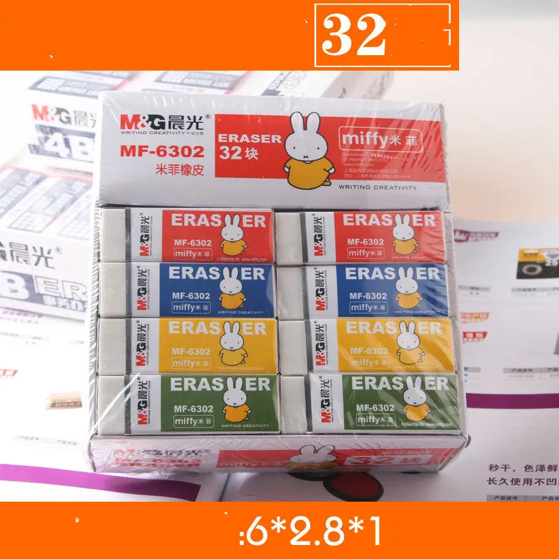 Chenguang small rubber eraser for students and exams, available in six styles A to F