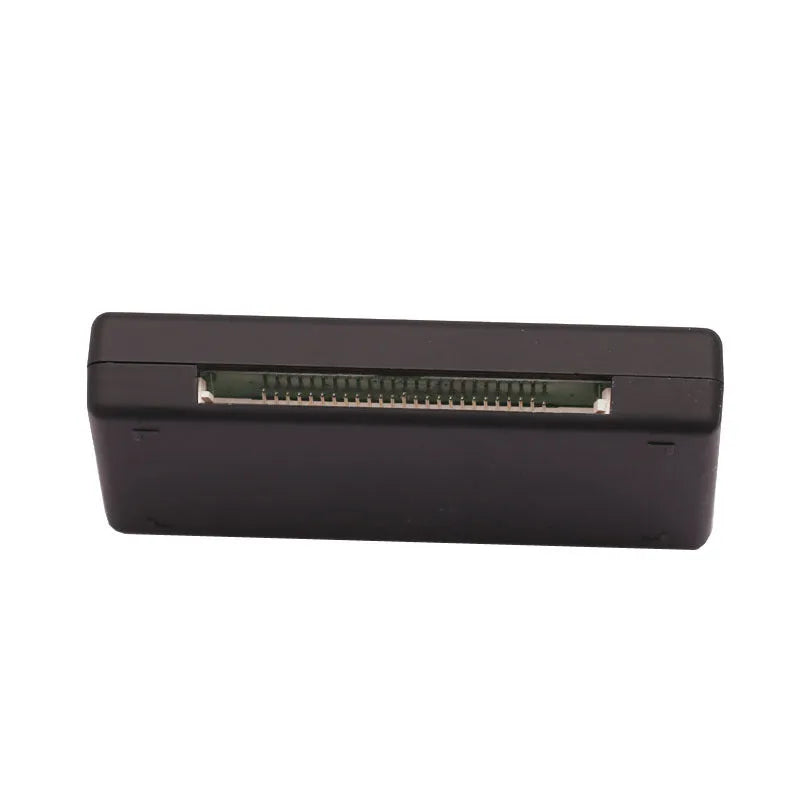 Black multi-function USB 2.0 card reader supporting SD, CF, MMC, and other memory cards