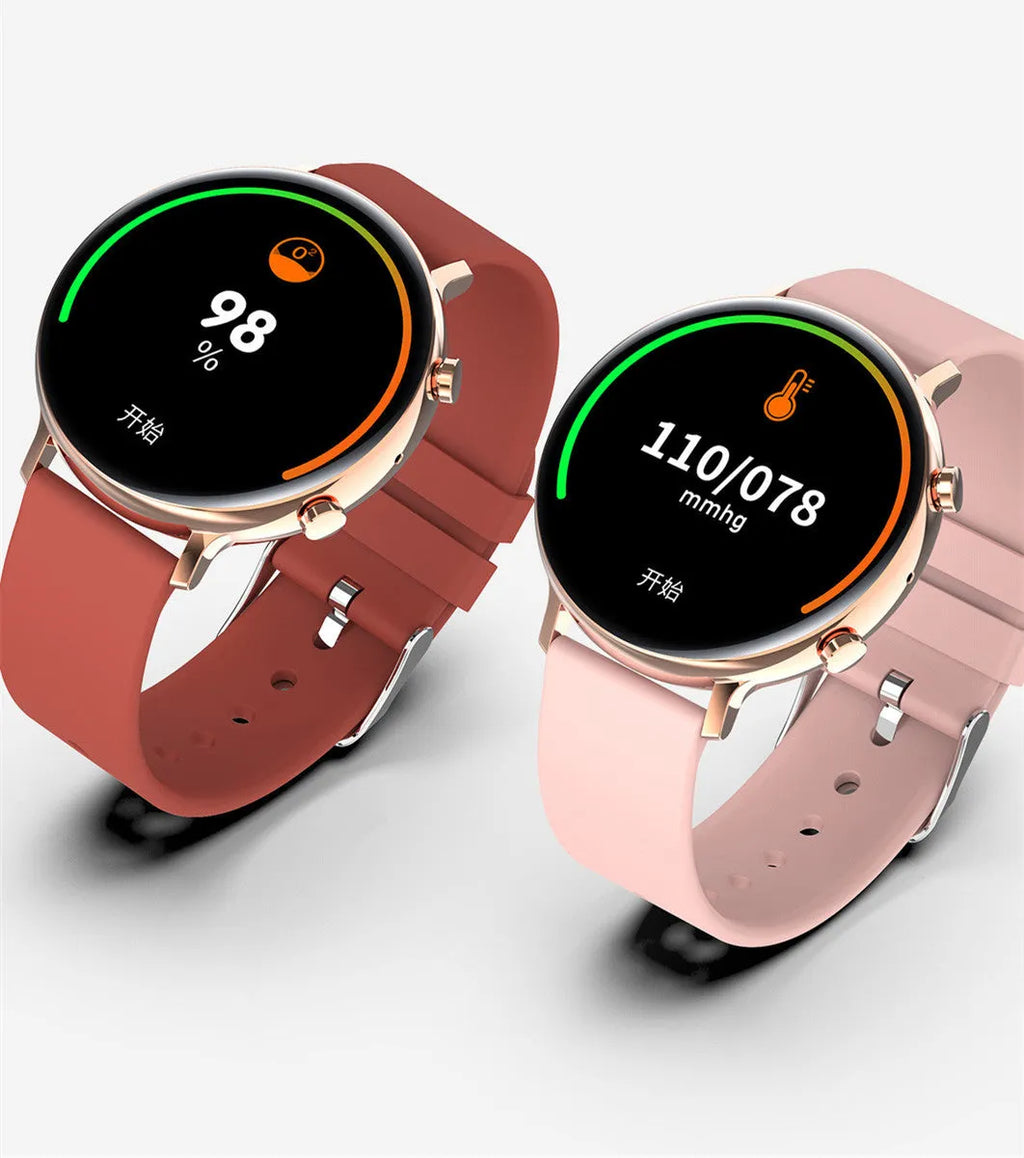 Smart watch with Bluetooth call and offline payment, 1.28-inch screen, available in black brown pink and white