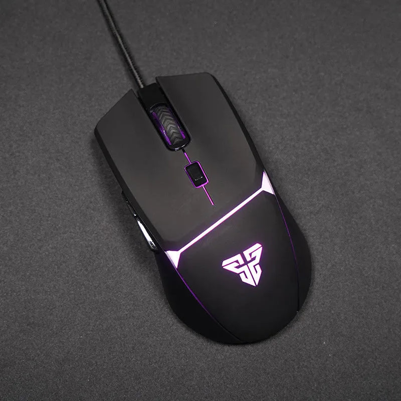 Fantech Vx7 wired gaming mouse with 8200 DPI optical sensor and six buttons in black