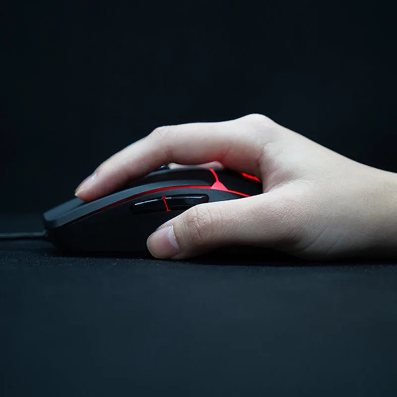 Fantech Vx7 wired gaming mouse with 8200 DPI optical sensor and six buttons in black