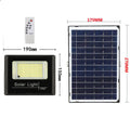 Solar garden light with modern Chinese style design showing 5-metre LED lighting strip