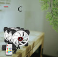 12cm camouflage-pattern PC cooling fan with glowing RGB centre hub