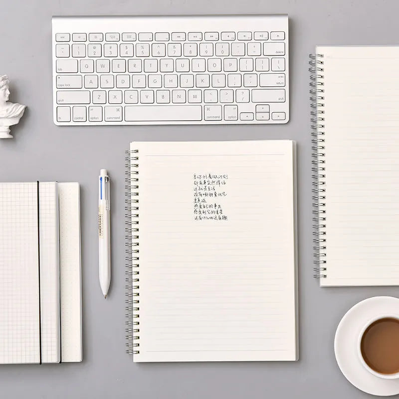 B5 coil grid notebook with super thick paper and PP cover for student exam preparation
