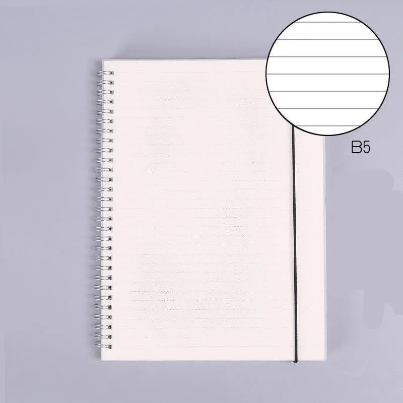 B5 coil grid notebook with super thick paper and PP cover for student exam preparation