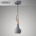 Postmodern minimalist dining room chandelier, adjustable 1.5 m height, black grey white, 110 × 350 mm, E27 LED