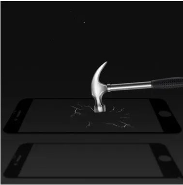 Black tempered glass full screen protector film compatible with Apple iPhone SE2 mobile phone