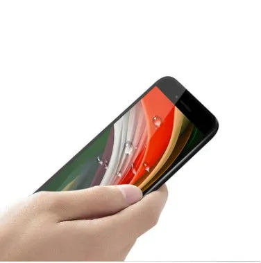 Black tempered glass full screen protector film compatible with Apple iPhone SE2 mobile phone