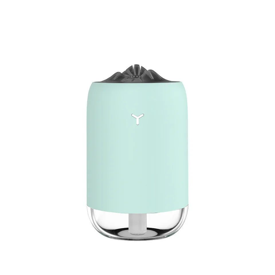 Magic Flame ultrasonic humidifier in columnar design with single fog outlet