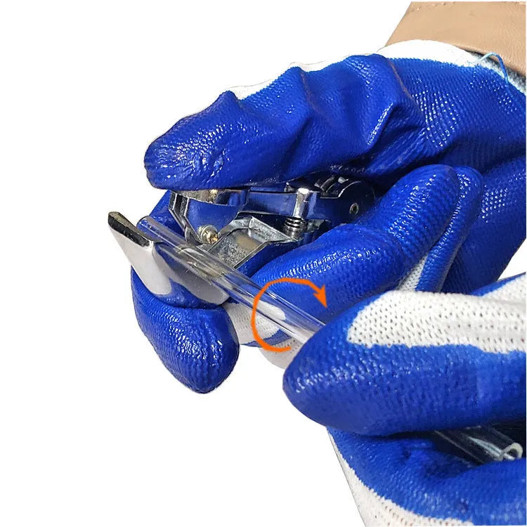 Zinc alloy manual glass tube cutter tool for cutting 45mm diameter glass rods and tubing.