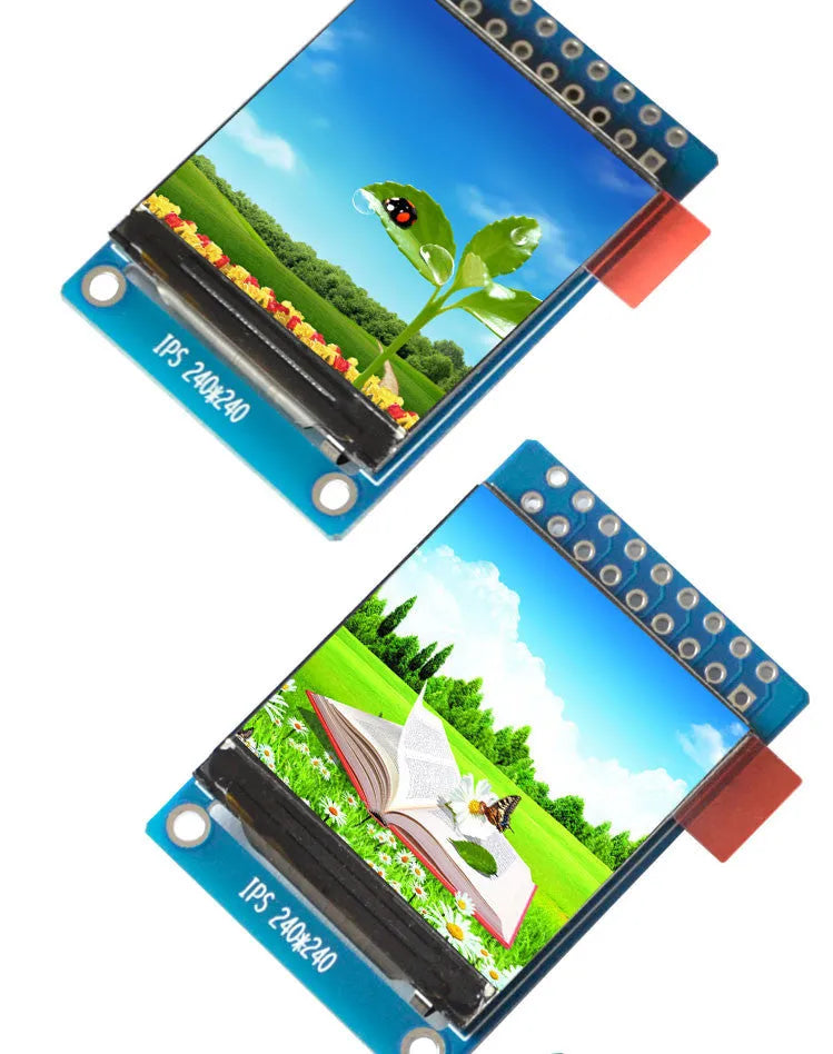 1.3 inch IPS LCD module, 240x240 square display, ST7789 chip, 18-pin