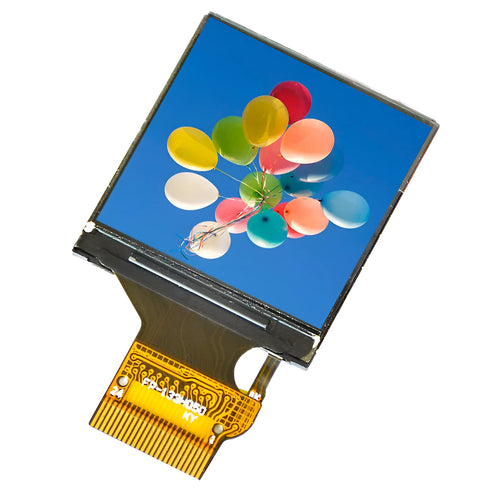 1.3 inch IPS LCD module, 240x240 square display, ST7789 chip, 18-pin