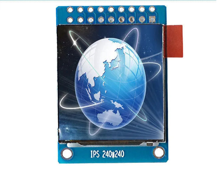 1.3 inch IPS LCD module, 240x240 square display, ST7789 chip, 18-pin