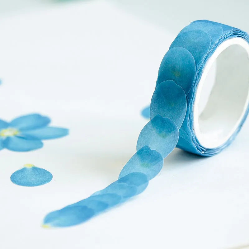 Clover and paper craft tape roll showing blue, cherry blossom, mixed colour and violet options