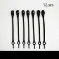 Elastic silicone shoelaces 11.5cm stretched to 30cm in 12 colours for sports shoes and trainers