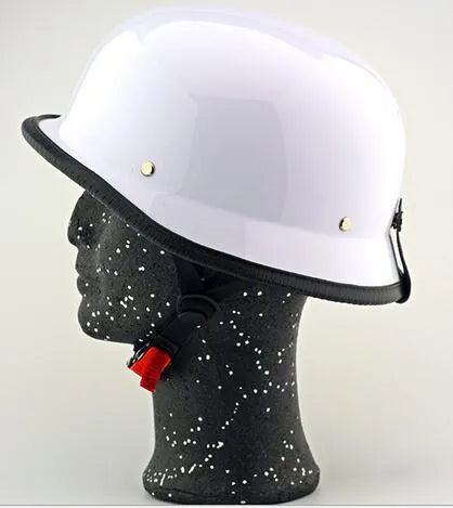 ABS half helmet in bright black for electric bike and scooter use size M to XXL