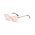 Brown vintage-style sunglasses with a full metal frame and polycarbonate lenses.