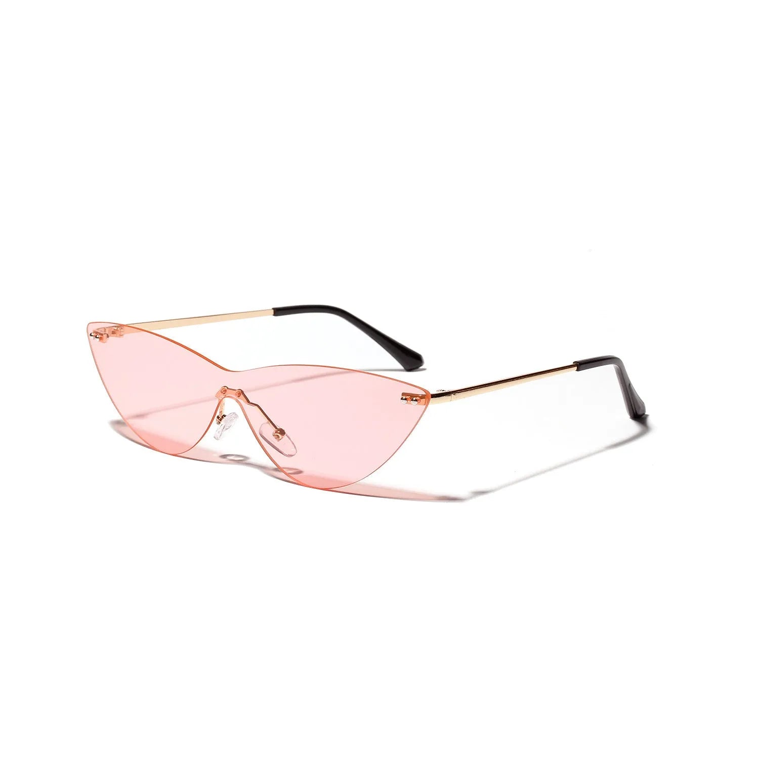 Brown vintage-style sunglasses with a full metal frame and polycarbonate lenses.