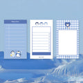 Creative notebook with cartoon animal cover showing 30 inner pages for student notes and collage work