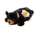 Brown wombat plush pencil case for school stationery storage