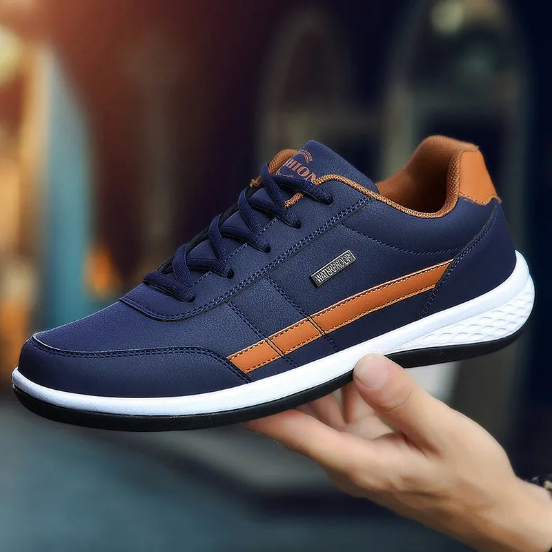 Men's casual vulcanized trainers in black, breathable non-slip sole, sizes 39-49, spring summer footwear