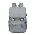 Nylon double shoulder mommy bag in multiple colours with USB port for travel