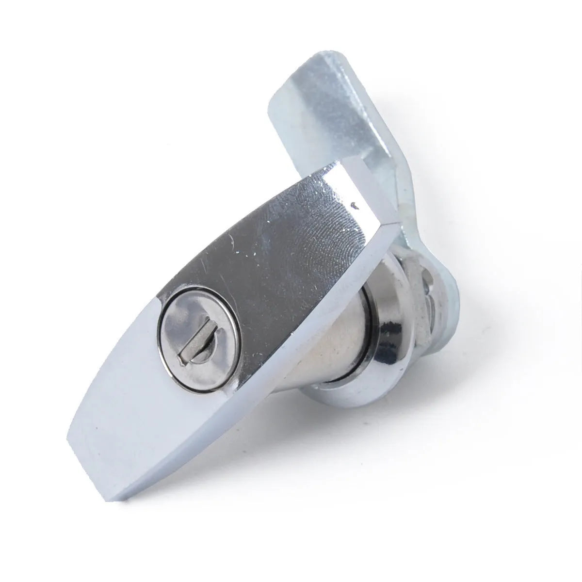 T handle toolbox lock in stainless steel with two keys for trailer car configuration
