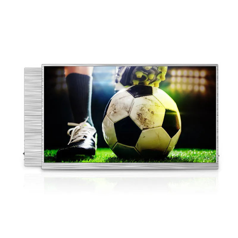Zeuslap 15-inch ultra-thin portable monitor with Full HD screen for gaming consoles on a desk