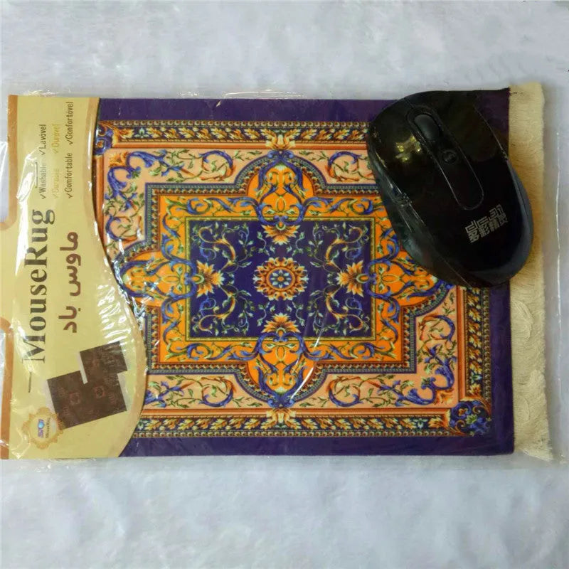 Dunhuang Mural Mojing Persian carpet mouse pad measuring 230x180mm with rubber base