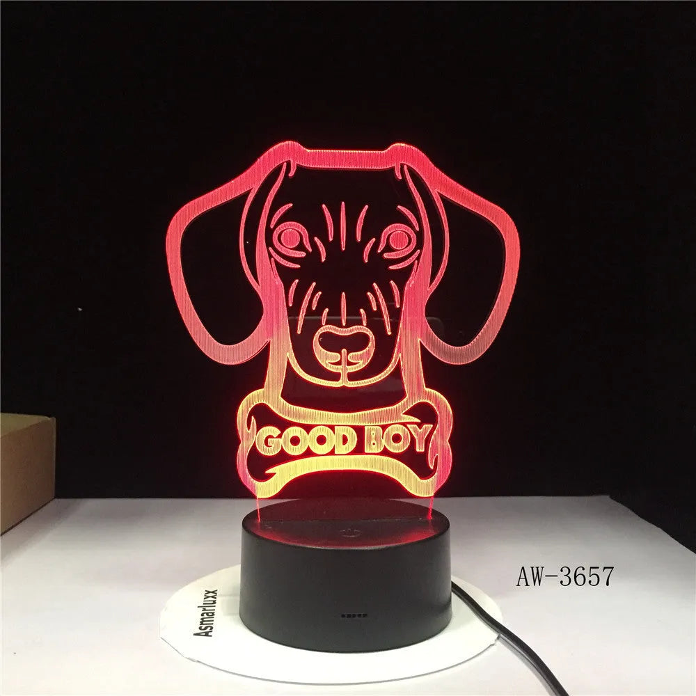 A pastoral style remote control LED table lamp with a colourful gradient acrylic shade on a black base.