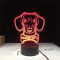 A pastoral style remote control LED table lamp with a colourful gradient acrylic shade on a black base.