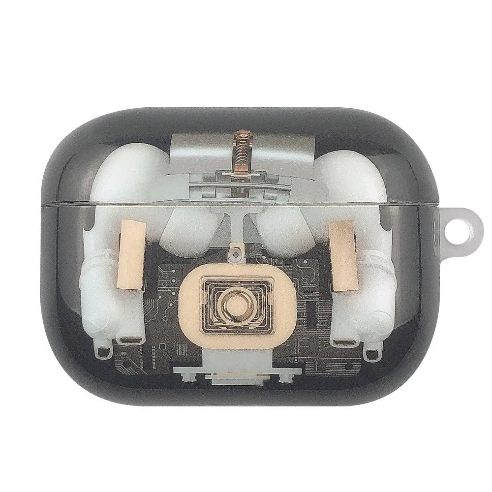 Steampunk mechanical design soft TPU protective case for Apple AirPods 1st and 2nd generation
