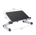 Multi-kinetic energy folding stand aluminium alloy desktop with white tray, compatible with iPhone and micro-projector