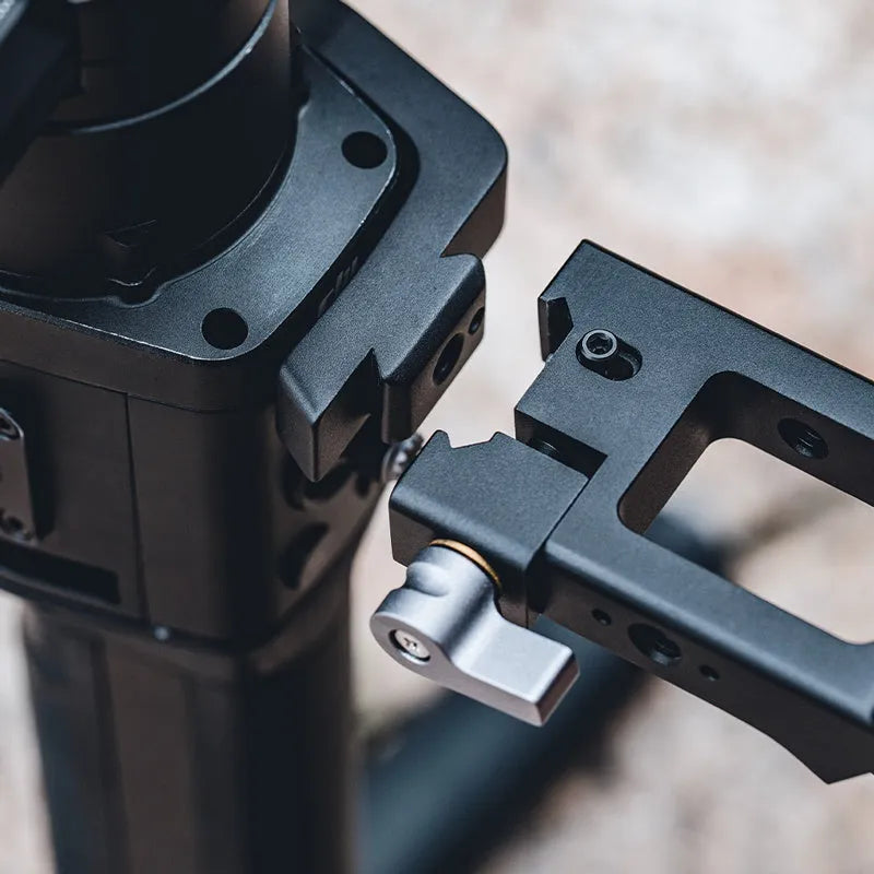 PGYTECH aluminium pot holder adapter for DJI Ronin S and SC gimbals on a tripod