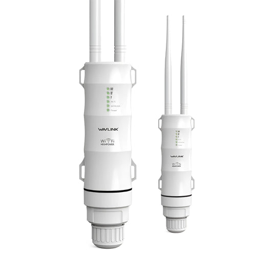 AC600 white outdoor wireless access point rangefinder with detachable mounting components