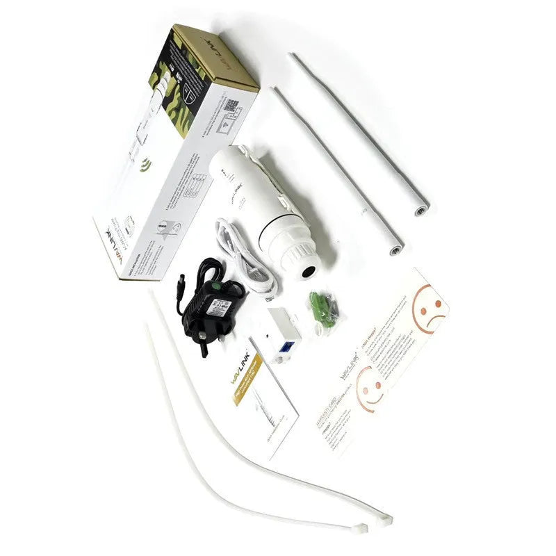 AC600 white outdoor wireless access point rangefinder with detachable mounting components