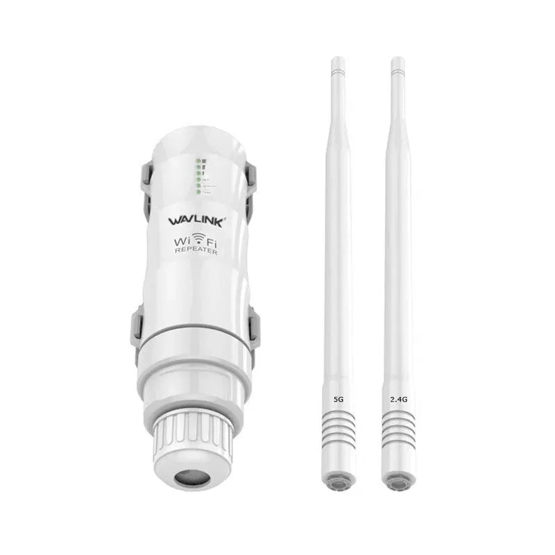AC600 white outdoor wireless access point rangefinder with detachable mounting components