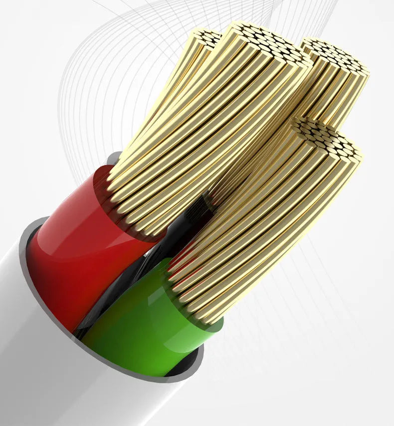 Black Android Type-C fast charging data cable 1.5 metres