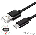 Black Android Type-C fast charging data cable 1.5 metres